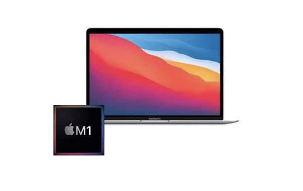 MacBook Air 13-inch M1 8-Core CPU, 8-Core GPU - 8GB Unified RAM - 512GB SSD - Space Grey - Grade A Certified Pre-owned (Larger Storage)