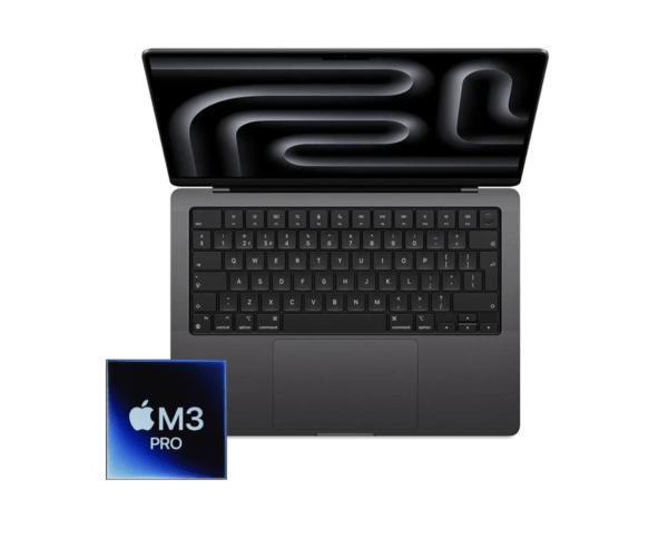 MacBook Pro 14-inch M3 Pro 11-Core CPU, 14-Core GPU-18GB RAM-512GB SSD (2023)- Space Black - Grade A+ Certified Pre-owned (Original Box)