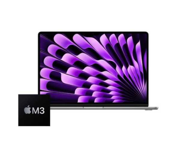 MacBook Air 13-inch M3 8-Core CPU, 8-Core GPU - 8GB Unified RAM - 256GB (2024) - Space Grey - Grade A+ Certified Pre-owned  (Mint Condition!)