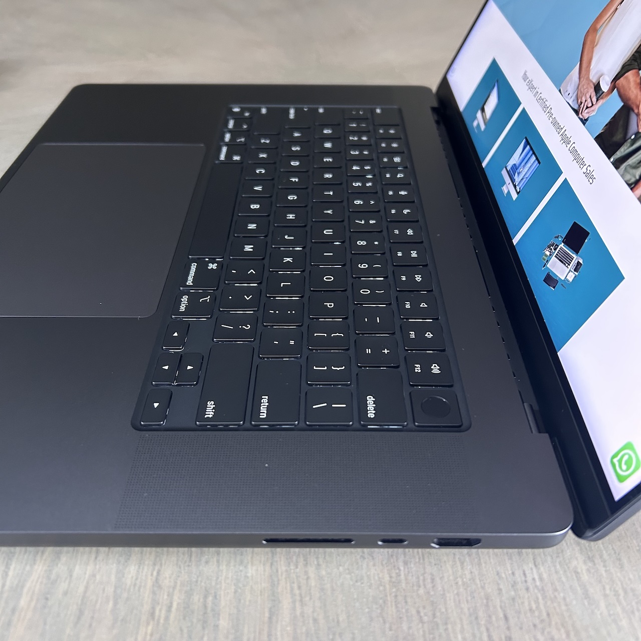 MacBook Pro 16-inch M4 Max 14-Core CPU, 32-Core GPU-36GB RAM-1TB SSD (2024) - Space Black - Grade A+ Certified Pre-owned (Very low Battery Cycle Count, Extended Warranty!) - Image 6