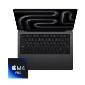 MacBook Pro 14-inch M4 Pro 12-Core CPU, 16-Core GPU-24GB RAM-512GB SSD (2024)- Space Black - Grade A+ Certified Pre-owned (Demo Unit, Balance of Apple Warranty!)