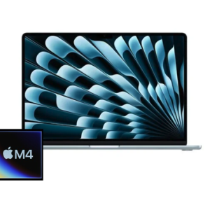 MacBook Air 15-inch M4 10-Core CPU, 10-Core GPU - 16GB Unified RAM - 256GB (2025) - Sky Blue - New Open Box Unit (Apple Warranty)