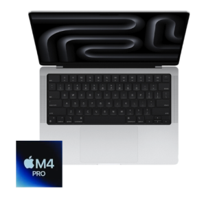 MacBook Pro 14-inch M4 Pro 12-Core CPU, 16-Core GPU-24GB RAM-512GB SSD (2024)- Silver - Grade A+ Certified Pre-owned