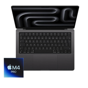 MacBook Pro 14-inch M4 Pro 12-Core CPU, 16-Core GPU-24GB RAM-512GB SSD (2024)- Space Black - Grade A Certified Pre-owned