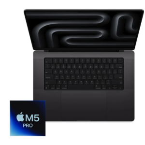 MacBook Pro 16-inch M5 Pro 18-Core CPU, 20-Core GPU-48GB RAM-1TB SSD (2025)- Space Black - Grade A+ Certified Pre-owned (Balance of Apple Warranty!)